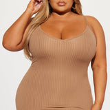 Vestido Midi Rasgado Brenda - Gris Pardo