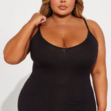 Vestido Midi Rasgado Brenda - Negro
