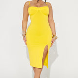 Vestido Midi Diana Cami - Amarillo