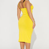 Vestido Midi Diana Cami - Amarillo