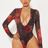 Pantiblusa Moody Mesh Long Sleeve - Leopardo