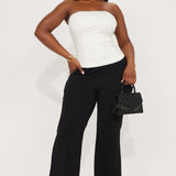 Camisa Top Gigi Rhinestone Corset - Blanco