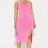 Vestido Midi Kiss Me Sleeveless - Rosa