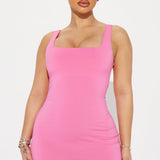 Vestido Midi Kiss Me Sleeveless - Rosa