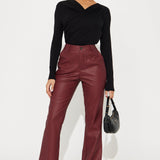 Camisa Top Dove Long Sleeve Surplice - Negro