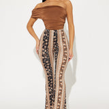 Pantiblusa Reese Off Shoulder Ruched - Chocolate