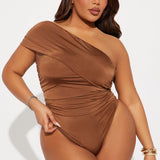 Pantiblusa Reese Off Shoulder Ruched - Chocolate
