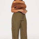 Pantiblusa Reese Off Shoulder Ruched - Chocolate