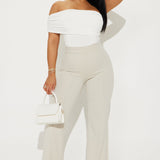 Pantiblusa Reese Off Shoulder Ruched - Marfil
