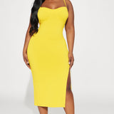Vestido Midi Diana Cami - Amarillo