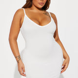 Vestido Midi Rasgado Brenda - Blanco