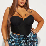 Camisa Top Sara Corset - Negro