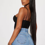 Camisa Top Sara Corset - Negro