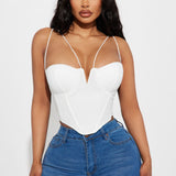 Camisa Top Sara Corset - Blanco