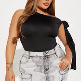 Camisa Top Kamari Off Shoulder - Negro
