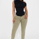 Camisa Top Vera One Shoulder - Negro