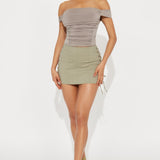 Camisa Top Everybody's' Watching Her Off Shoulder - Piedra
