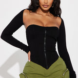 Camisa Top Harper - Negro