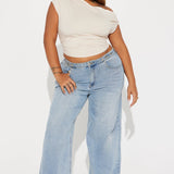 Camisa Top Vera One Shoulder - Beige
