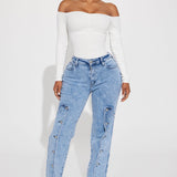 Pantiblusa Kelly Off Shoulder - Hueso