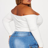 Pantiblusa Kelly Off Shoulder - Hueso