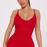 Vestido Midi Rasgado Brenda - Rojo