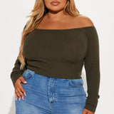 Suéter Madisyn Off Shoulder - Oliva