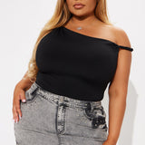 Camisa Top On Replay Twist Shoulder - Negro