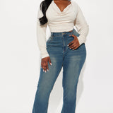Camisa Top Raylene Cowl Neck - Beige