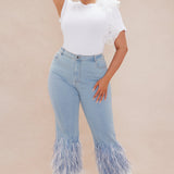 Camiseta Marielos Ruffle - Blanco