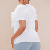 Camiseta Marielos Ruffle - Blanco
