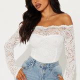 Pantiblusa Katie Lace Off Shoulder - Crema
