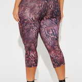 Mallas Wild Thoughts Capri - Vino Tinto/Combo