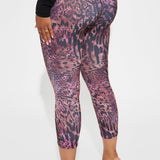 Mallas Wild Thoughts Capri - Vino Tinto/Combo