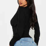Camisa Top Raylene Cowl Neck - Negro