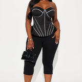 Camisa Top Zamiri Peplum - Negro