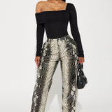 Pantiblusa Gia One Shoulder - Negro