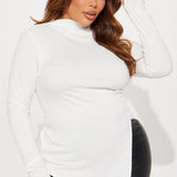 Camisa Top Harmony Ribbed - Marfil