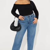 Pantiblusa Gia One Shoulder - Negro