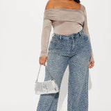 Camisa Top Kinsley Off Shoulder - Moca