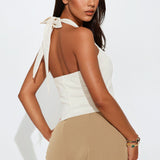 Camiseta Sin Mangas Tyra - Crema