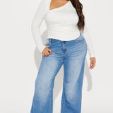 Camisa Top Lost Your Chance Ruched - Blanco