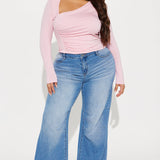 Camisa Top Lost Your Chance Ruched - Rosa