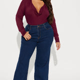 Camisa Top Raylene Cowl Neck - Vino Tinto