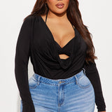 Camisa Top Nikita Cowl Neck - Negro