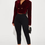 Mallas Daniella Pintuck Ponte Capri - Negro