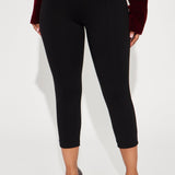 Mallas Daniella Pintuck Ponte Capri - Negro