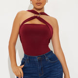 Camisa Top Luxe Life - Vino Tinto