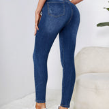 Essnce Jeans ajustados de cintura elastica