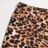 Shorts bikini con estampado de leopardo
